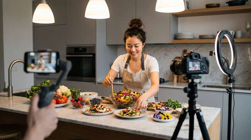 国产自拍美食视频